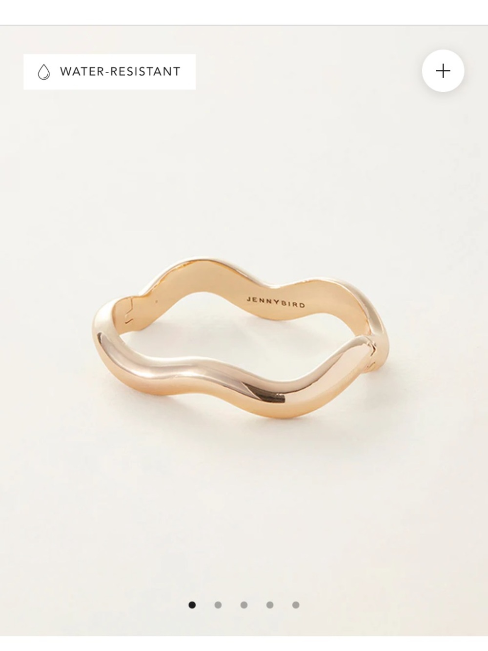 Jenny Bird Gold Wavy Bracelet